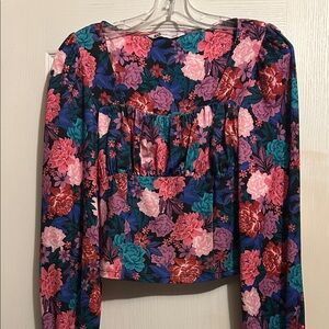 SO Multicolor Floral Blouse